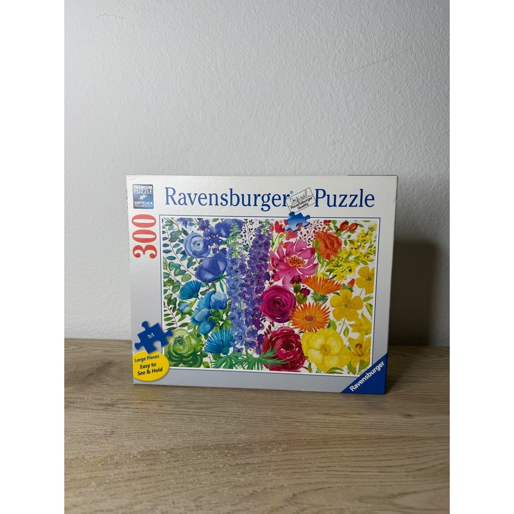 Ravensburger Floral Rainbow 300 Large Piece Jigsaw Puzzle 171293 Cora Niele